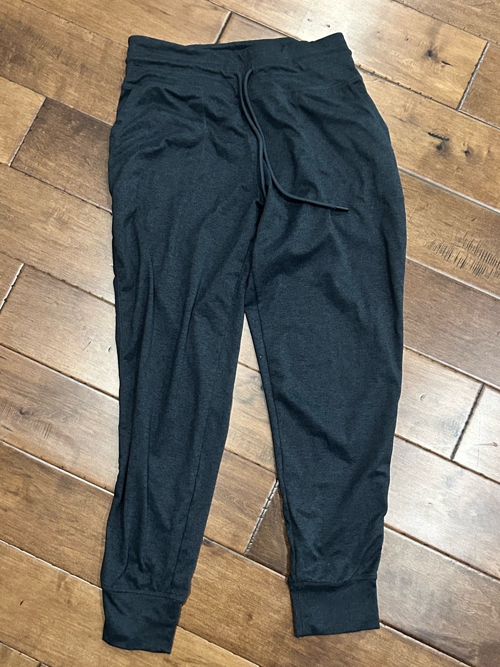 Lole Women's Heather Black Drawstring Jogger Pants Sz S